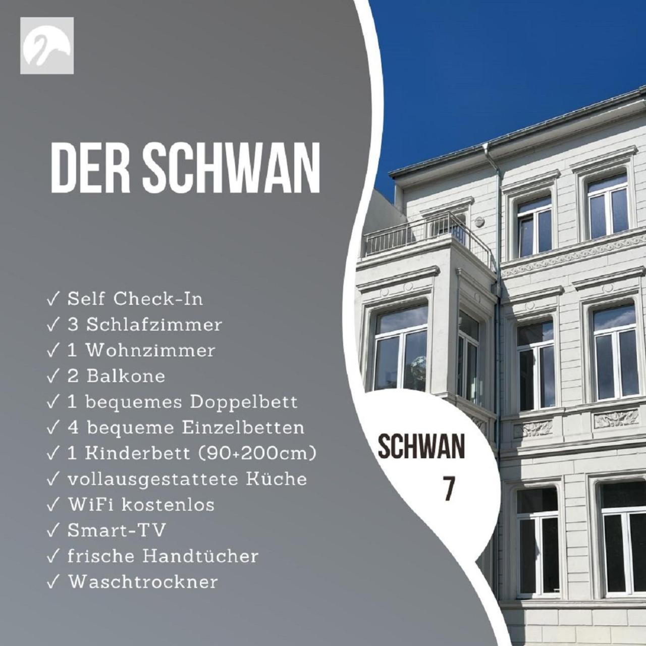Der Schwan 7 - 3 Schlafzimmer - 2 Balkone - Zentral - 100 Qm Düren - Eifel Eksteriør billede
